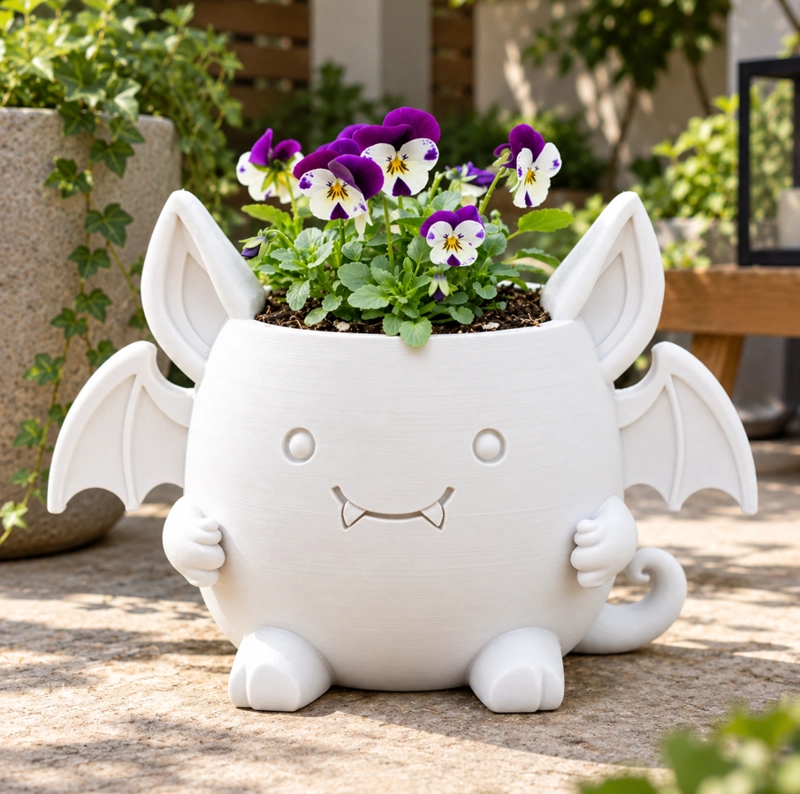 MACETERO DECORATIVO HOGAR- MACETA MURCIE LAGO 15 CM BLANCO - 5