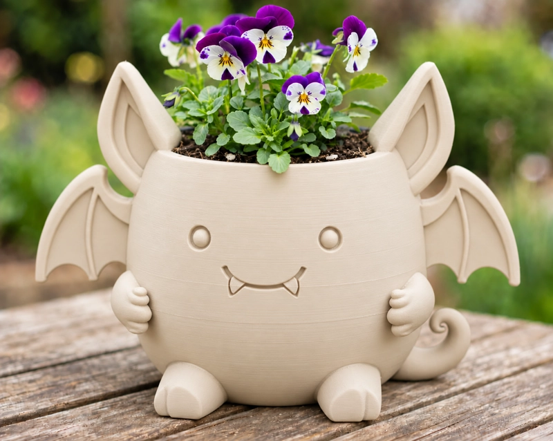 MACETERO DECORATIVO HOGAR- MACETA MURCIE LAGO 15 CM BEIGE - 1