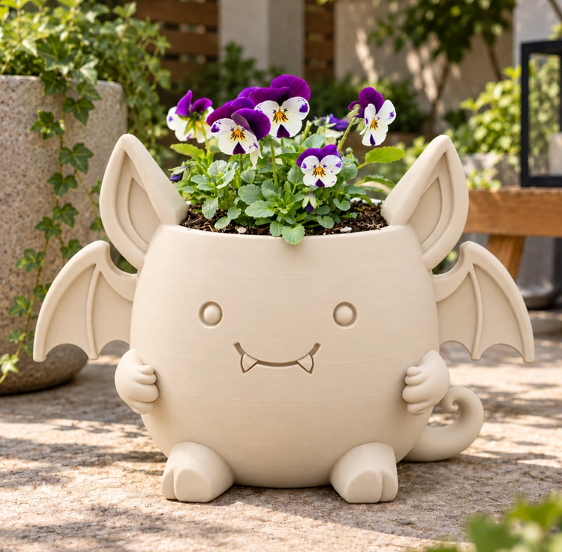 MACETERO DECORATIVO HOGAR- MACETA MURCIE LAGO 15 CM BEIGE - 5