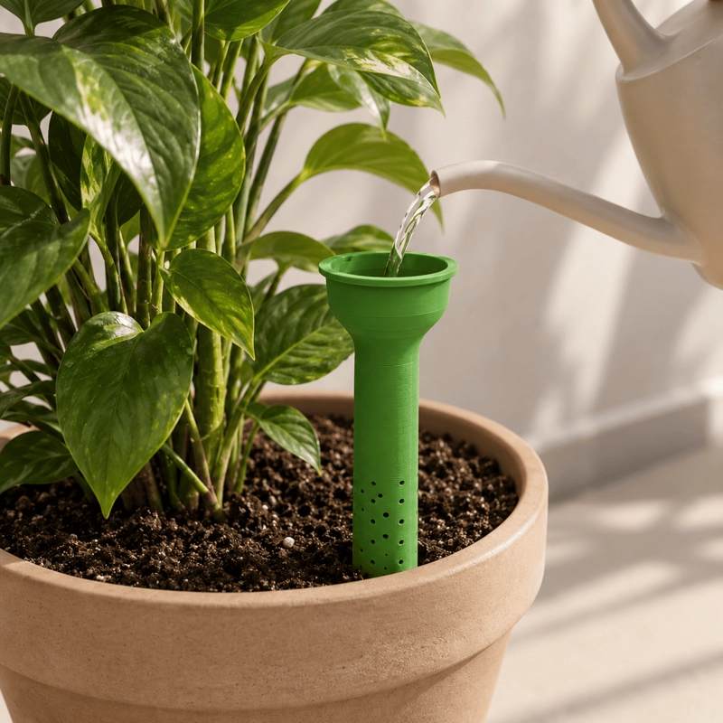 PUNTA DE RIEGO PARA PLANTAS 3D - PACK 4 UNIDADES NEGRO - 1