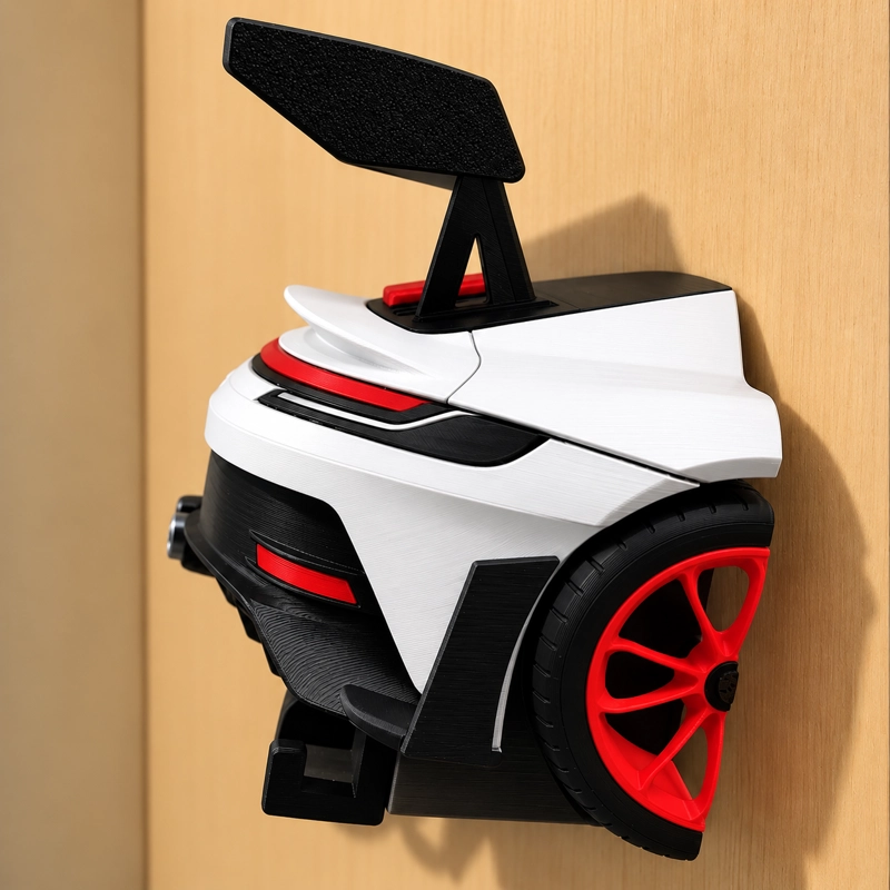 PORTALLAVES AUTO DEPORTIVO 3D DECORATIVO PARA PARED ORGANIZADOR BLANCO - 3