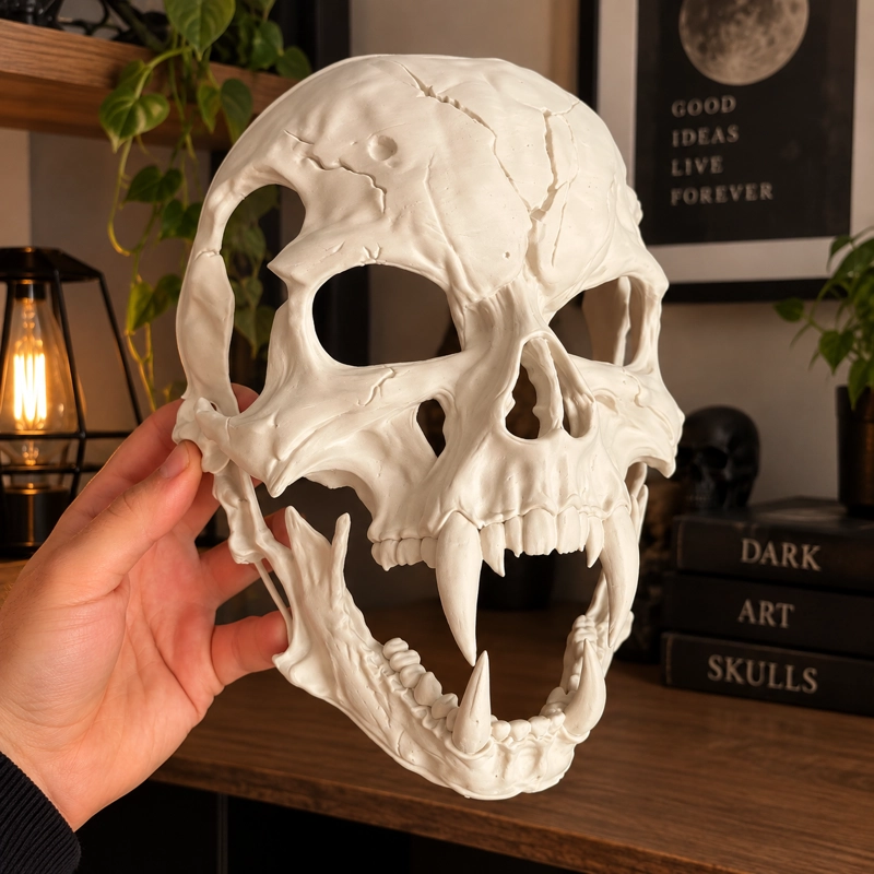 MASCARA CALAVERA 3D HALLOWEEN TERROR DECORACION DISFRAZ - 2