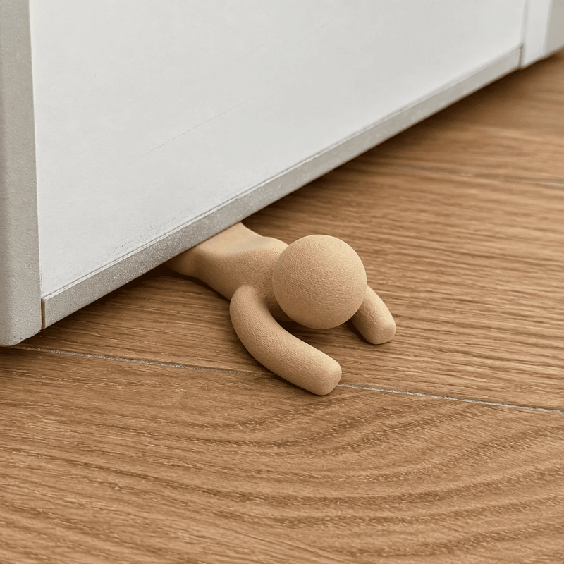 TOPE PARA PUERTA DIVERTIDO FIGURA ¡AYUDAME! 3D NEGRO - 1
