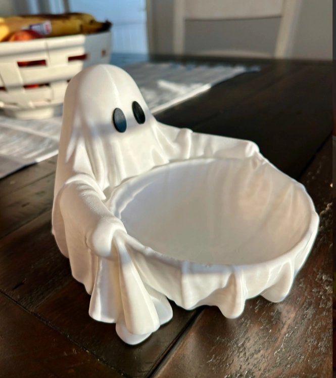 BOWL DECORATIVO- FANTASMA ESPELUZNANTE 13 CM BLANCO - 5