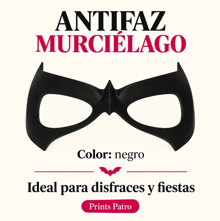 MASCARA DE NIGHTWING - DISFRAZ/COSPLAY HALLOWEEN NIGHT WING - 3