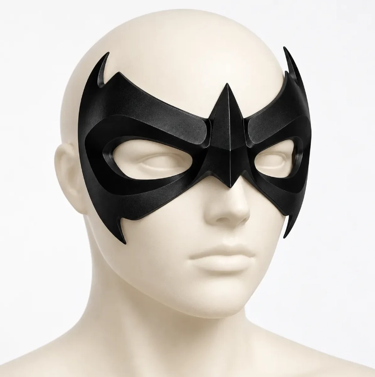 MASCARA ROBIN PARA COSPLAY/HALLOWEEN/EVENTOS PRINTS PATRO - 1