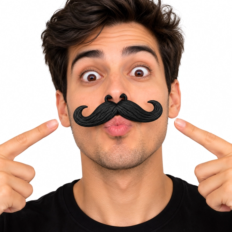 DISFRAZ BIGOTE SET DE 10 UNIDADES HALLOWEEN / EVENTOS - 1