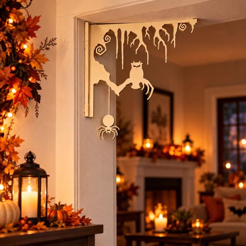 DECORACION HALLOWEEN PRINTS PATRO - ESQUINERO DOOR CORNER BEIGE - 2