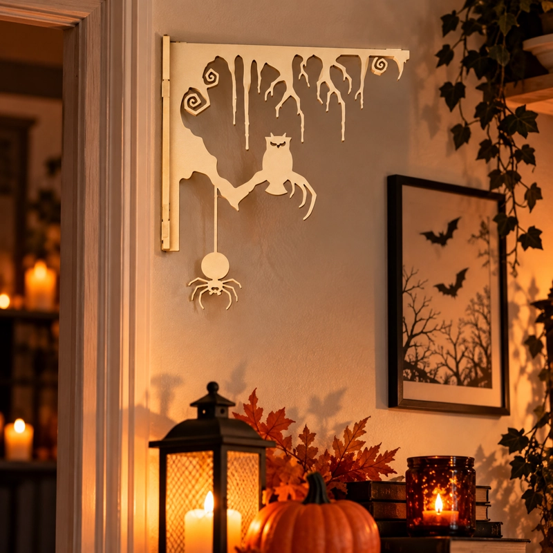 DECORACION HALLOWEEN PRINTS PATRO - ESQUINERO DOOR CORNER BEIGE - 4