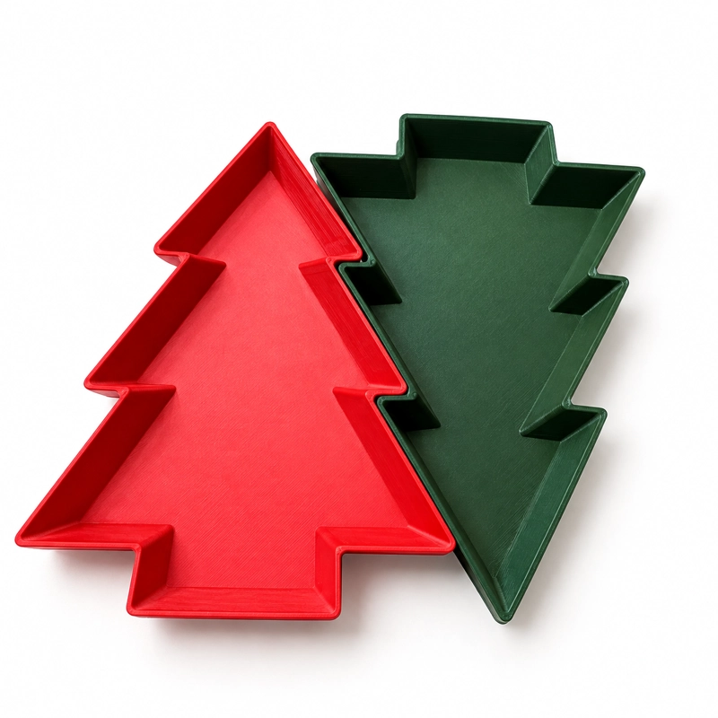 BANDEJAS ARBOL DE NAVIDAD APILABLES DECORACION (SET 6 UN) - 2