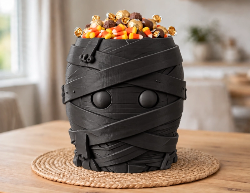 BOWL DECORATIVO- MOMIA DULCERA HALLOWEEN 19 CM NEGRO - 3