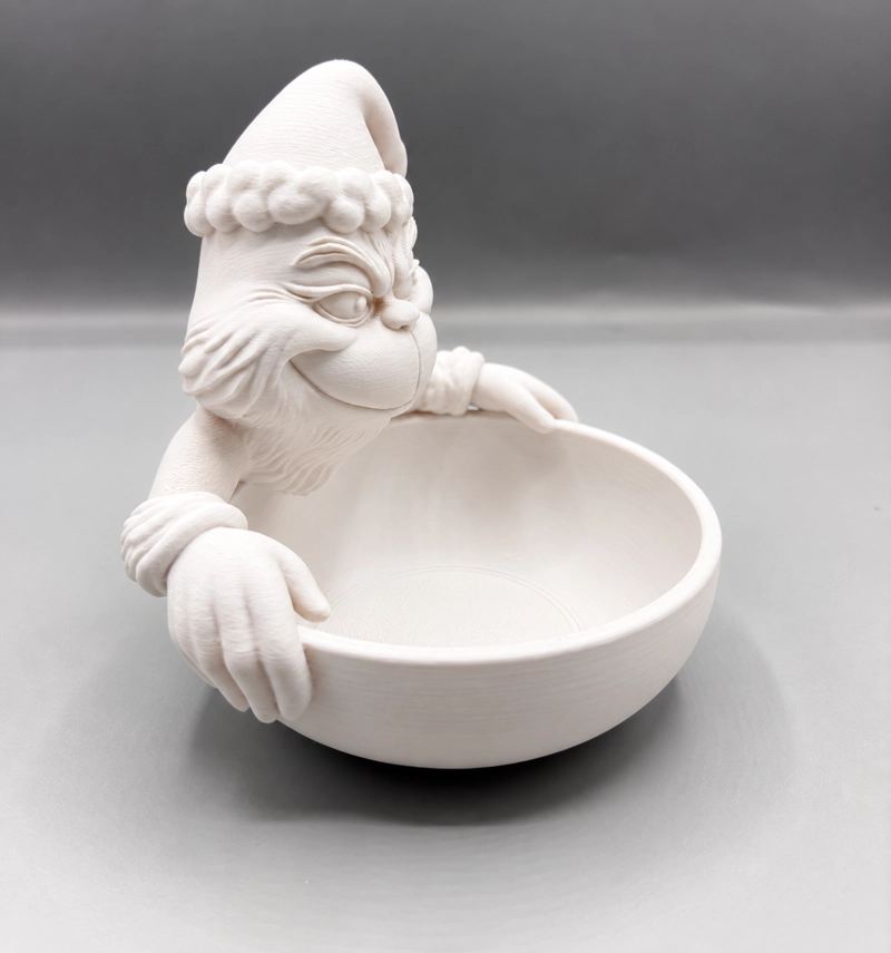 BOWL DECORATIVO- GRINCH TRAVIESO NAVIDAD 13 CM BLANCO - 4