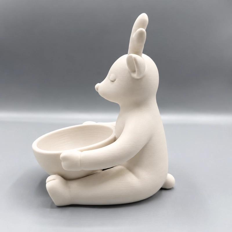 BOWL DECORATIVO DE NAVIDAD- RENO NAVIDEÑO 13 CM BLANCO - 5