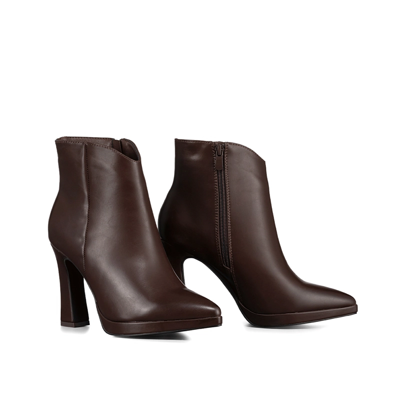 BOTIN MUJER CASUAL TACO GRUESO CLASICO VINTAGE WEIDE CZY610 - 6