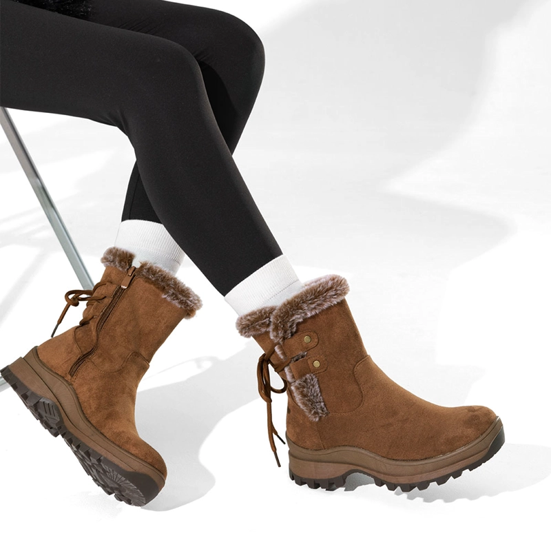 BOTIN MUJER CASUAL CON FELPA PLATAFORMA VINTAGE WEIDE CZY611 - 2