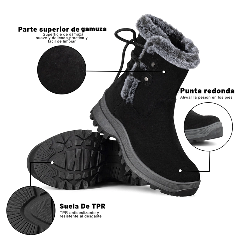 BOTIN MUJER CASUAL CON FELPA PLATAFORMA VINTAGE WEIDE CZY611 - 8