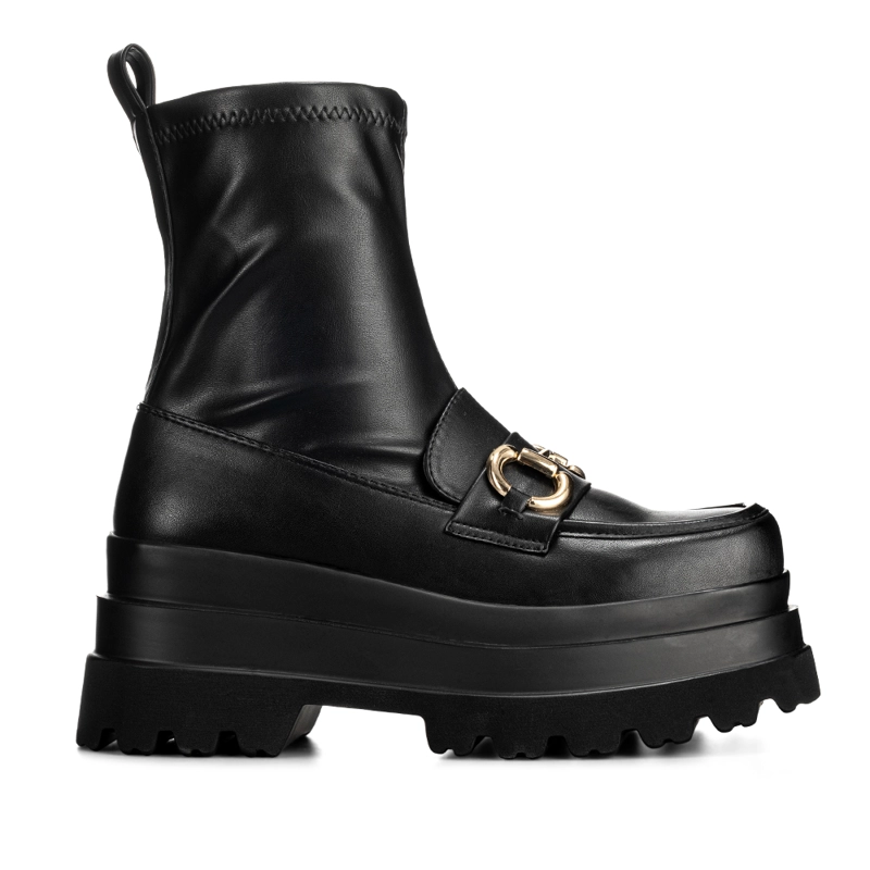 BOTIN NEGRO CASUAL MUJER WEIDE CZY578 - 1