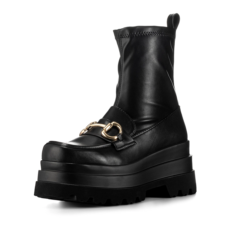 BOTIN NEGRO CASUAL MUJER WEIDE CZY578 - 3