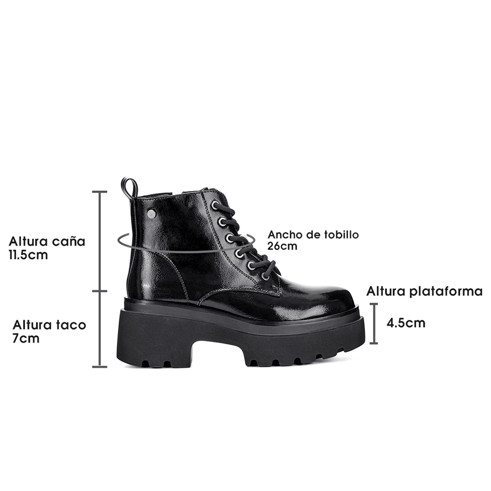 BOTIN NEGRO CASUAL MUJER WEIDE DH31B - 7