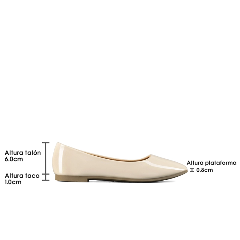 BALLERINA CONFORT PU ACHAROLADO MUJER WEIDE YOU511 - 8
