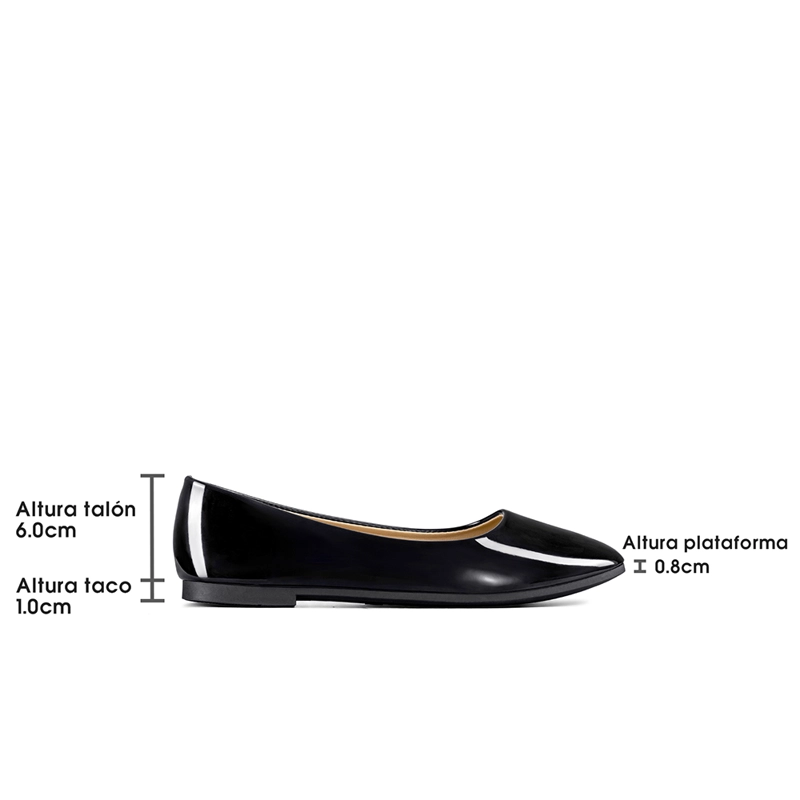 BALLERINA CONFORT PU ACHAROLADO MUJER WEIDE YOU511 - 9