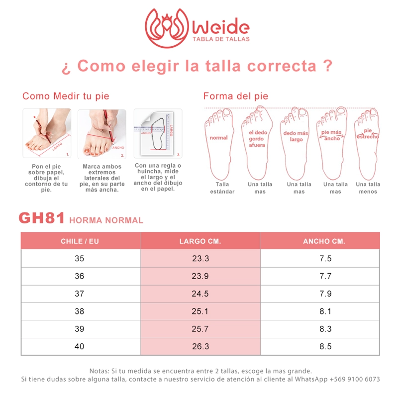 BALLERINAS ECO CUERO NEGRO CASUAL MUJER WEIDE GH81 - 4