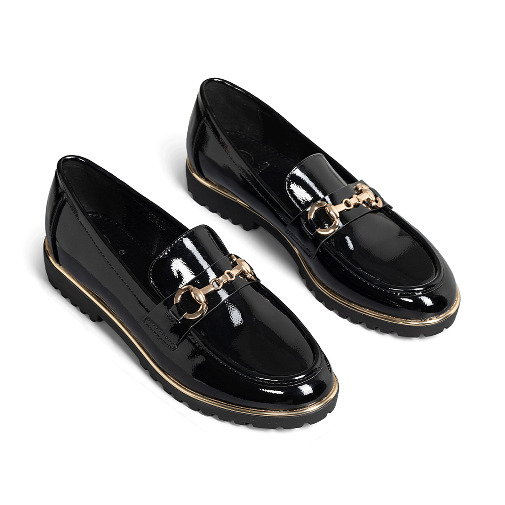 MOCASIN CASUAL MUJER VINTAGE CLASICO CHAROL WEIDE JN712 - 6