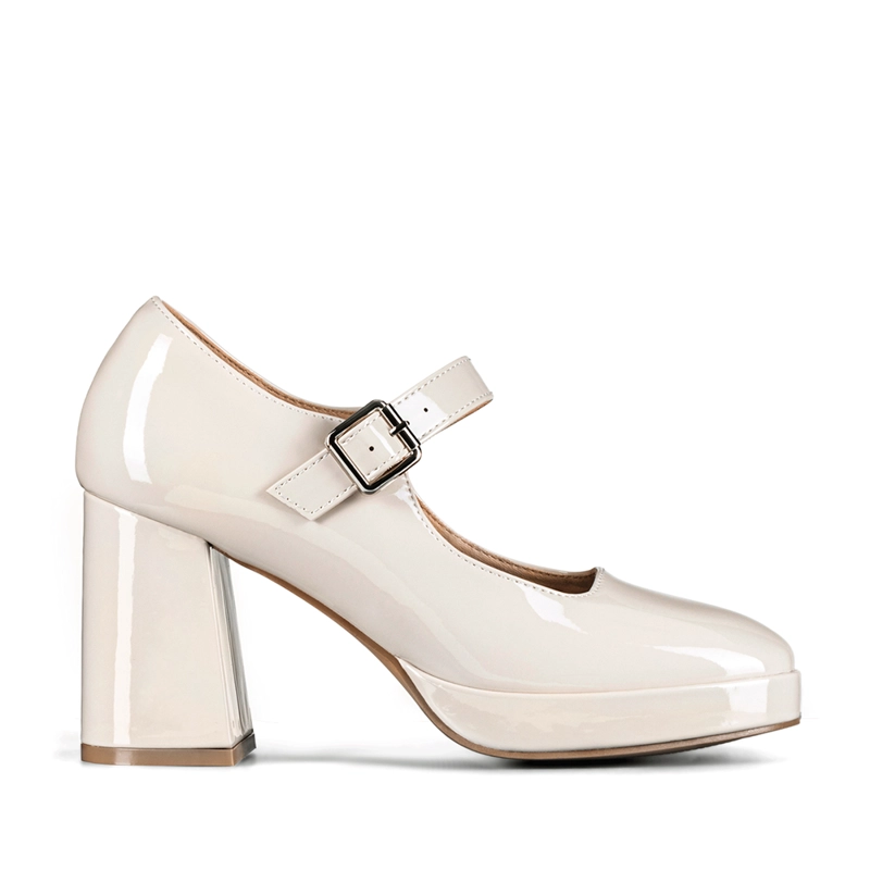 ZAPATO MARY JANE TACONES ELEGANTE CHAROL MUJER WEIDE YL83 - 1