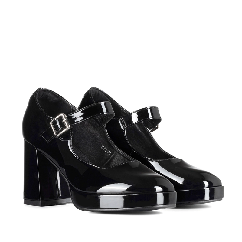 ZAPATO MARY JANE TACONES ELEGANTE CHAROL MUJER WEIDE YL83 - 6