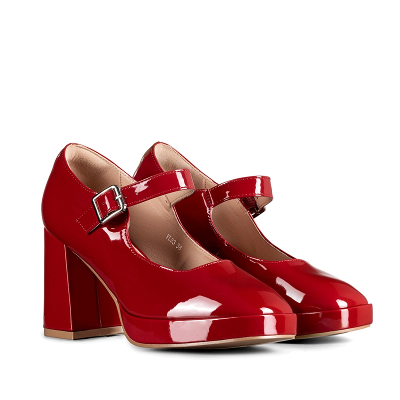 ZAPATO MARY JANE TACONES ELEGANTE CHAROL MUJER WEIDE YL83 - 8