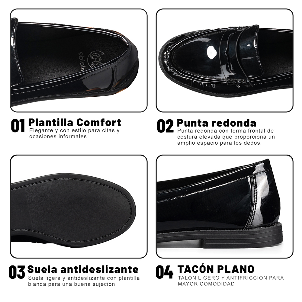 MOCASIN CASUAL MUJER CHAROL VINTAGE FORMAL WEIDE YOU502 - 6