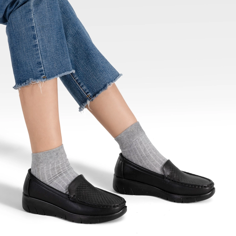 MOCASIN CASUAL MUJER CLASICO COMODO ECO CUERO WEIDE JML12 - 2