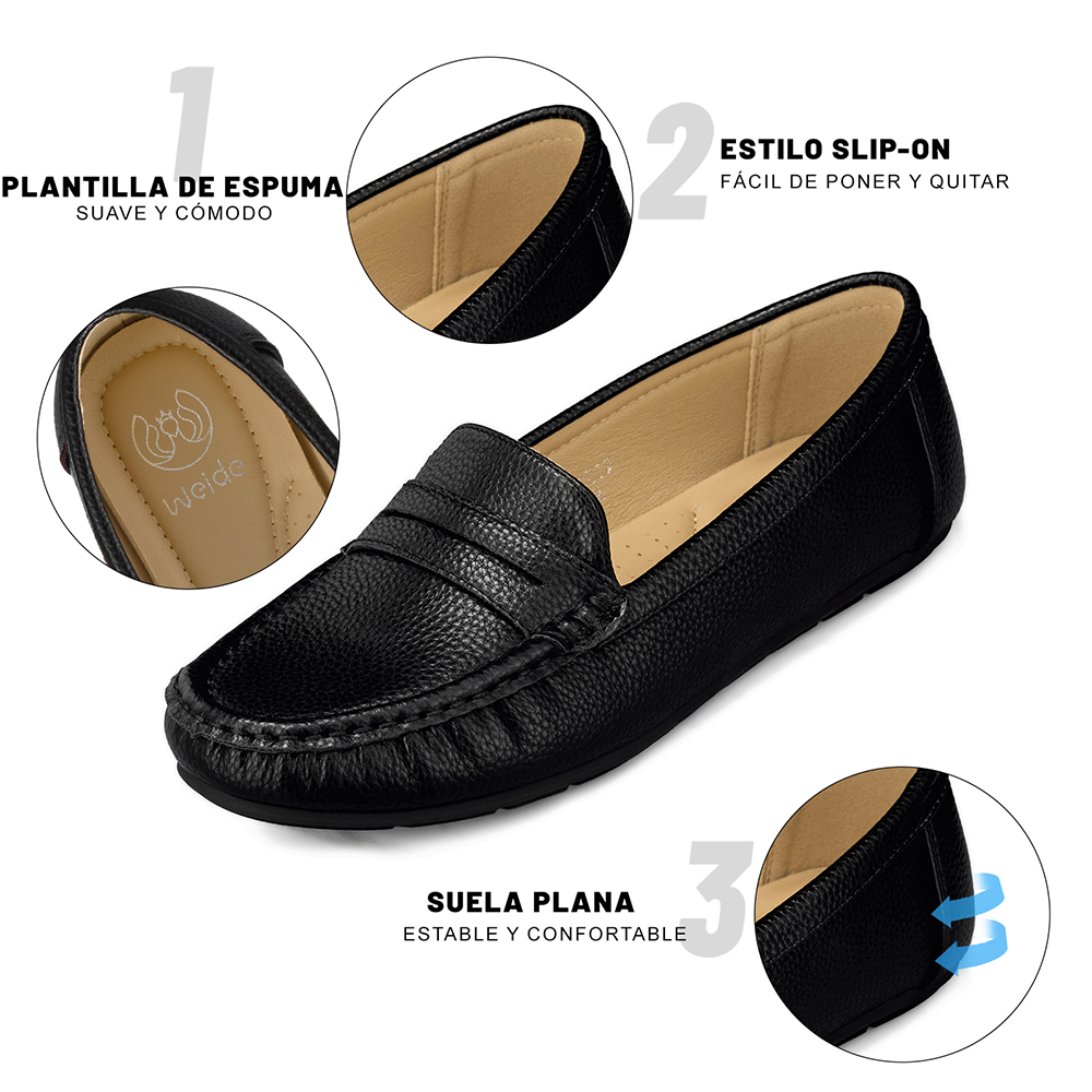 MOCASIN PLANO CONFORT MUJER WEIDE QIU381 - 8