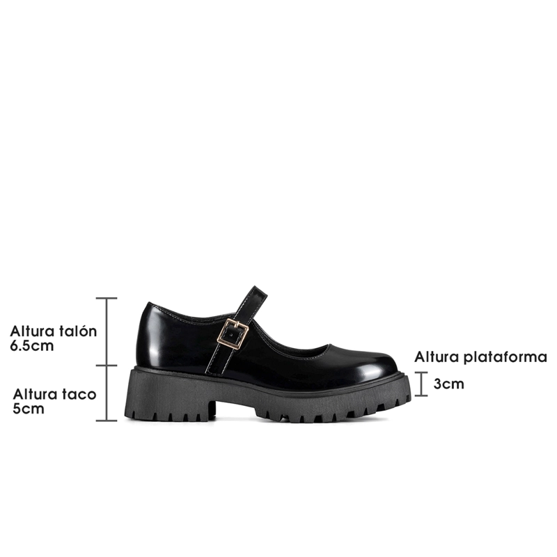 ZAPATOS MARY JANE CON TACO FIESTA ESCOLAR MUJER WEIDE YOU250 - 7