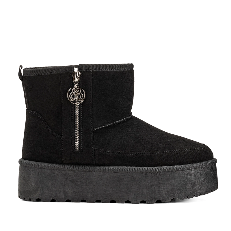 BOTIN NEGRO CASUAL MUJER WEIDE LT121 - 1