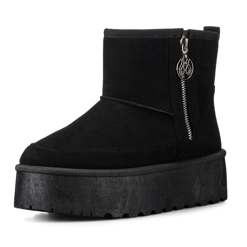 BOTIN NEGRO CASUAL MUJER WEIDE LT121 - 4