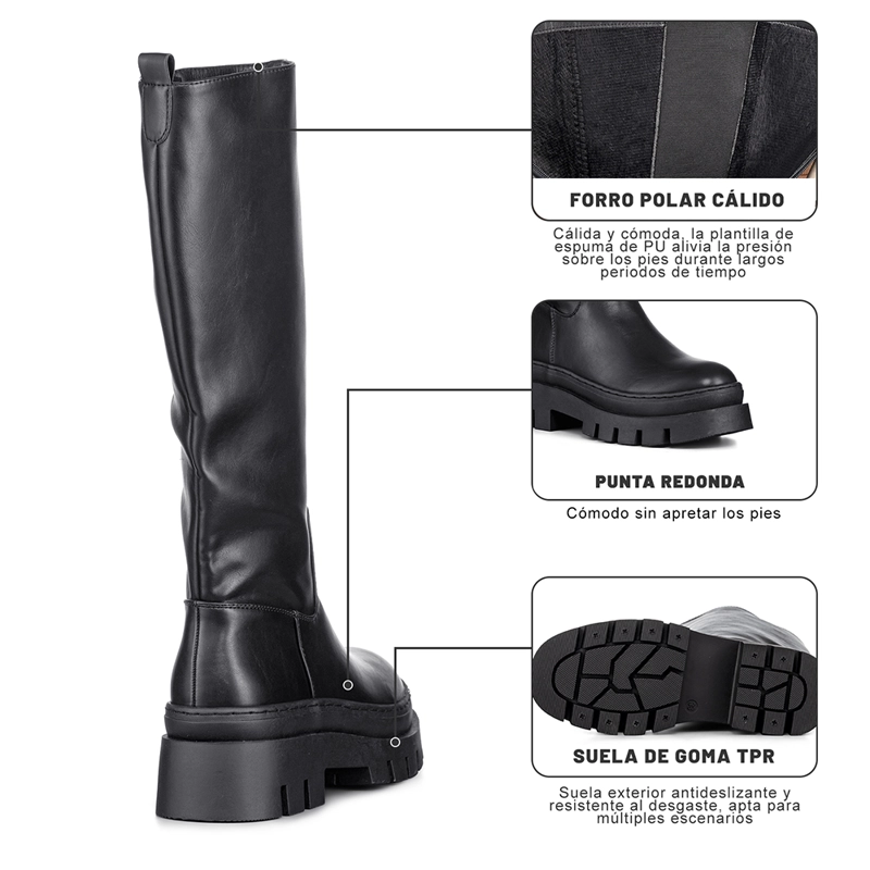 BOTAS LARGAS CASUAL PLATAFORMA VINTAGE MUJER WEIDE HX510 - 9