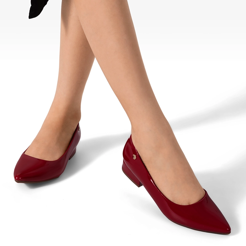 ZAPATO DE TACO PU ACHAROLADO MUJER WEIDE TFA319 - 2