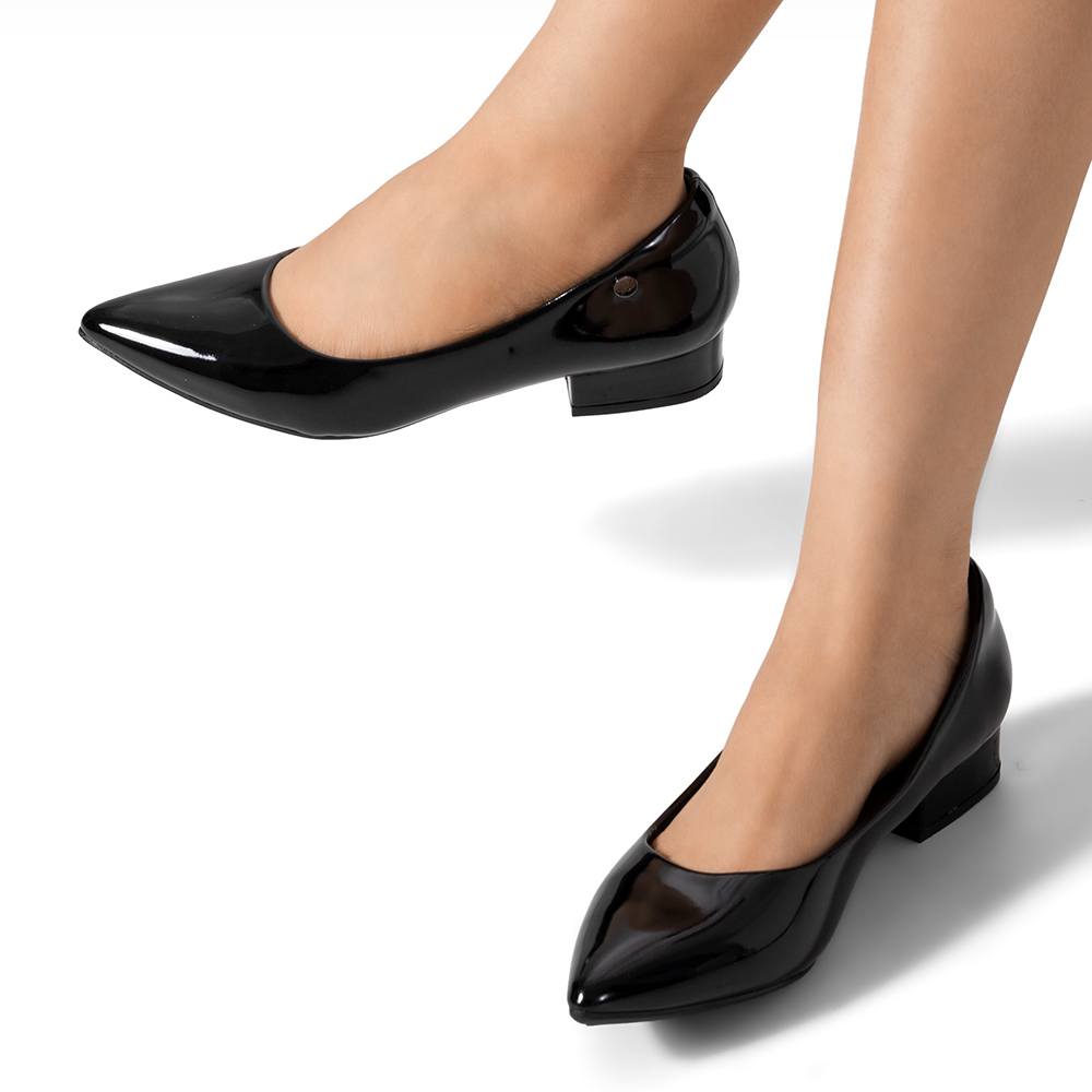 ZAPATO DE TACO PU ACHAROLADO MUJER WEIDE TFA319 - 3
