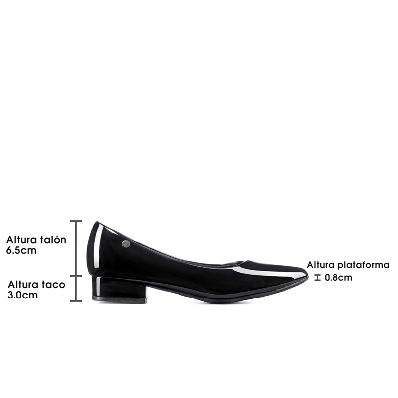 ZAPATO DE TACO PU ACHAROLADO MUJER WEIDE TFA319 - 8