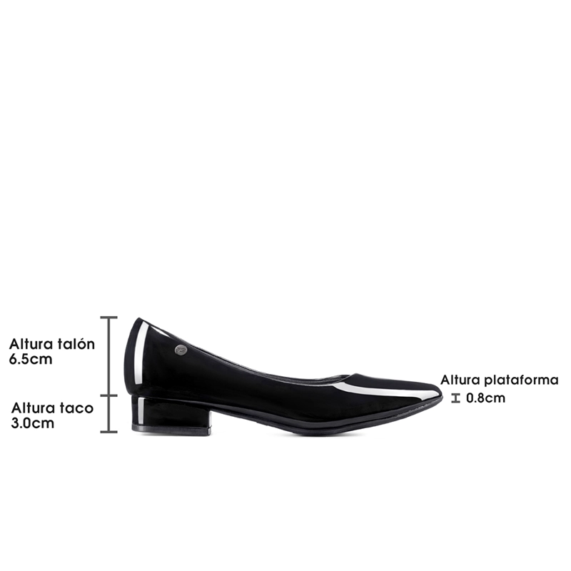 ZAPATO DE TACO PU ACHAROLADO MUJER WEIDE TFA319 - 8