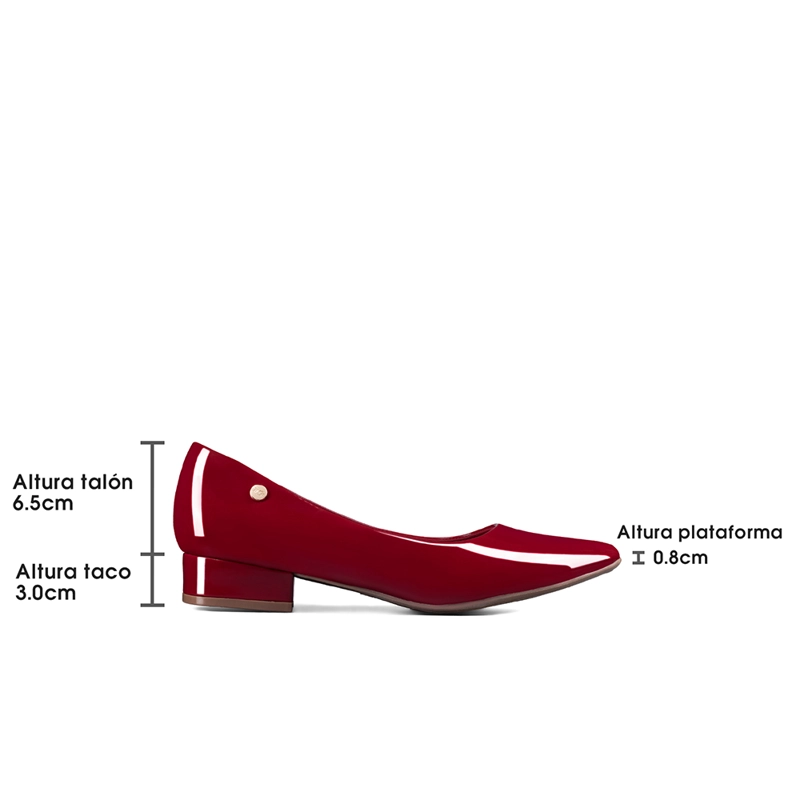 ZAPATO DE TACO PU ACHAROLADO MUJER WEIDE TFA319 - 8