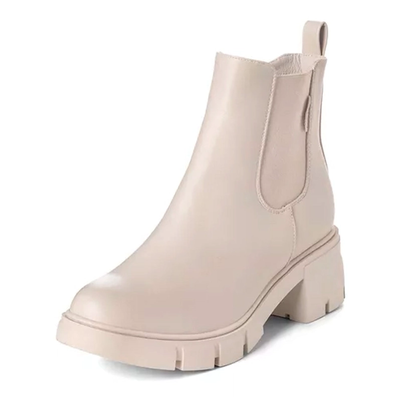 BOTIN BEIGE CASUAL MUJER WEIDE ZS31 - 1
