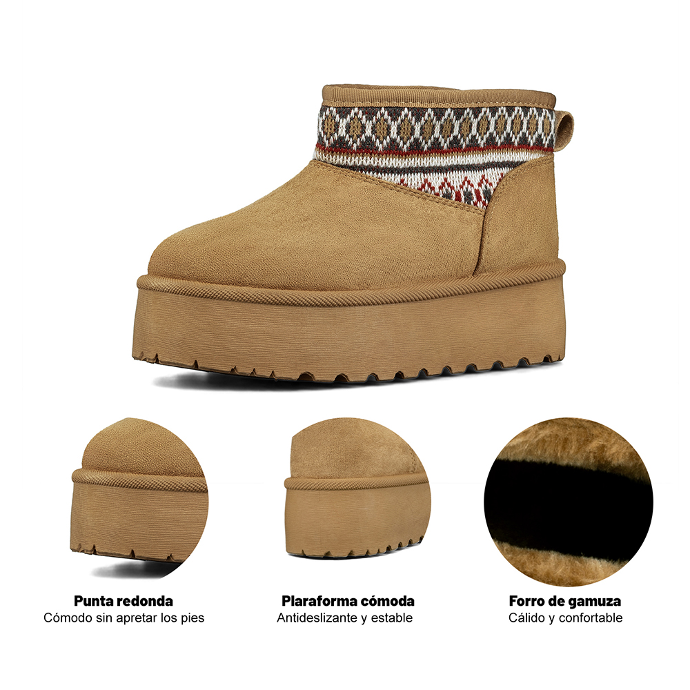 BOTIN TE RMICO CASUAL MUJER GAMUZA ANTIDESLIZANTE WEIDE SL25 - 8
