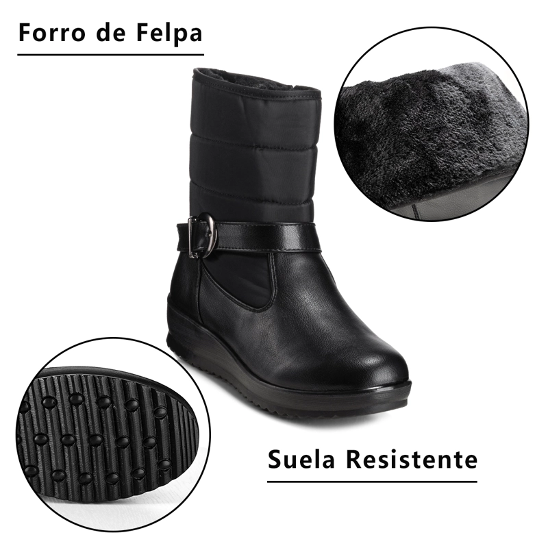BOTIN NEGRO CASUAL MUJER WEIDE TFA190 - 8
