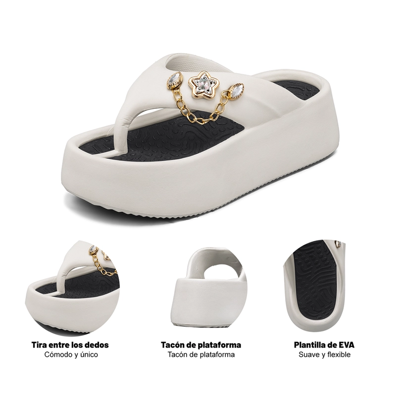 SANDALIA CON DIVISION DE DEDO EVA CONFORT MUJER WEIDE MJ02 - 8