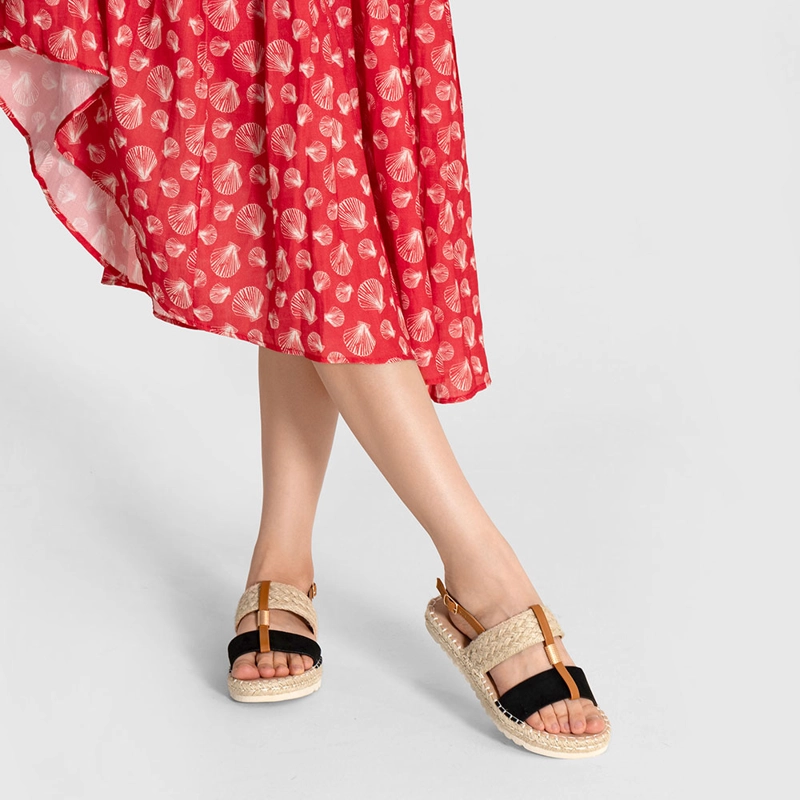 SANDALIA CASUAL DE MODA  PLANA  MUJER WEIDE QIU362 - 3
