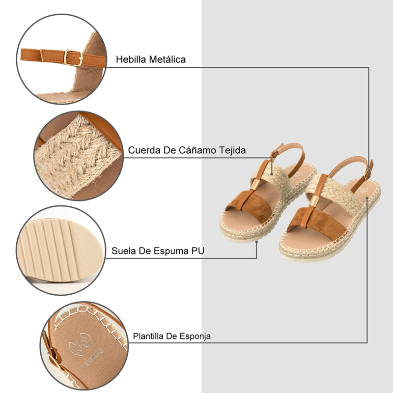 SANDALIA CASUAL DE MODA  PLANA  MUJER WEIDE QIU362 - 6