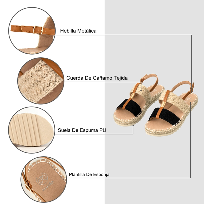 SANDALIA CASUAL DE MODA  PLANA  MUJER WEIDE QIU362 - 8