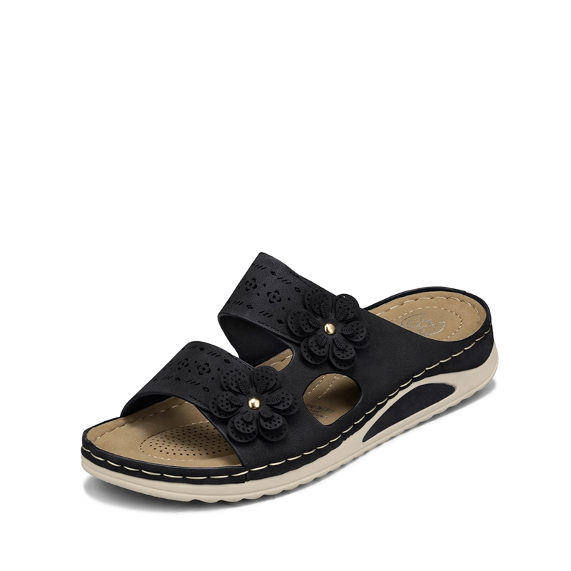 SANDALIA ESTILO CHALA CONFORT TACO CUÑA MUJER WEIDE JN723 - 1